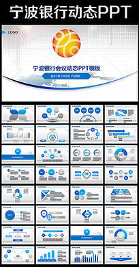 宁波银行动态ppt模板