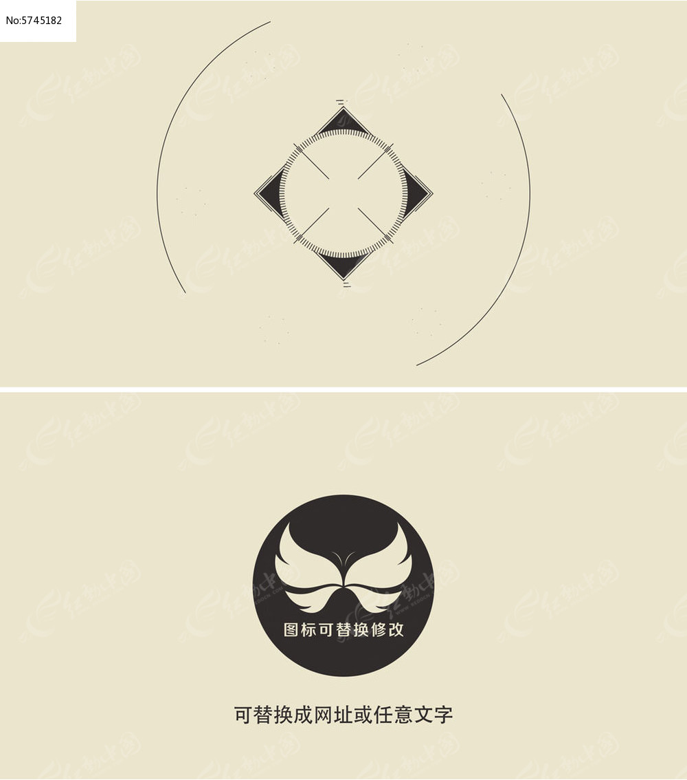 简洁logo演绎ae模板