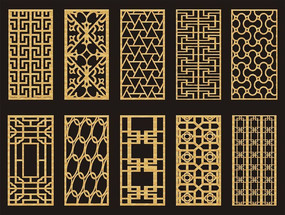 中式窗花图案设计素材专辑(91张)