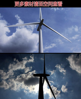 风车风力发电新能源视频素材