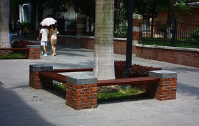 方形树池坐凳