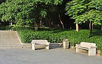 公园石头座椅