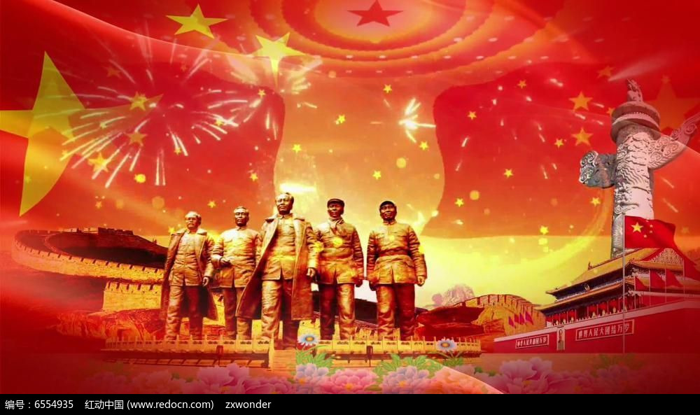 中国梦歌曲配乐视频mov素材下载_党建视频设