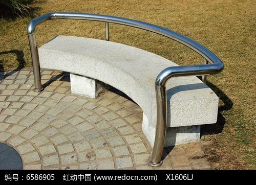 半圆形不锈钢扶手休闲座椅