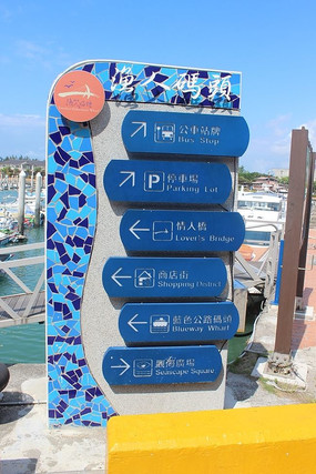 码头海洋特色创意指示牌 jpg