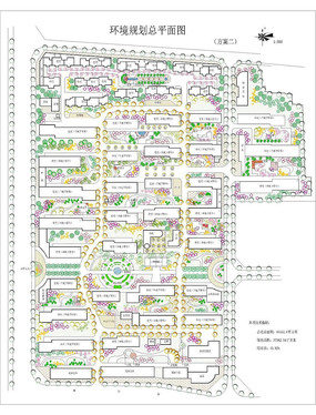 广州某小区环境规划平面图