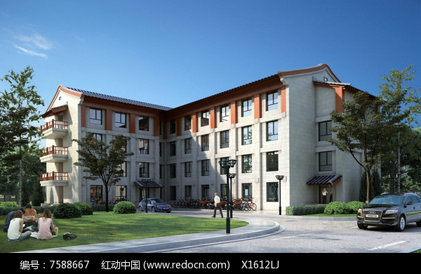 校园教学楼 duocengxiaoyuanjiaoxueloujianzhu_7588667.jpg