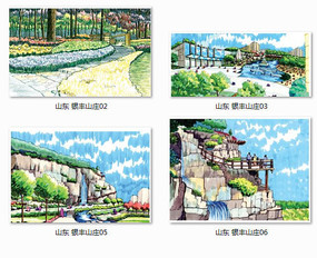 特色公园景观设计透视图