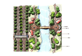 下载收藏 沿河村庄规划设计平面图 下载收藏 村庄沿河景观效果图