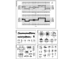 古建长廊建筑施工图