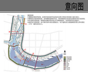 滦河迁西县城段服务设施布局图