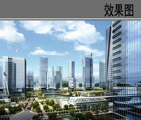 现代城市建设效果图