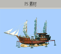 帆船ps素材