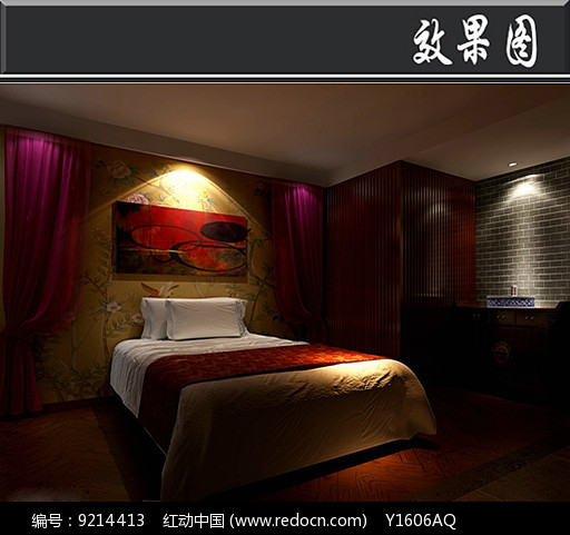 展示设计稿视频视频/效果原创室内装修古典风足浴店养生区效果图广南网图库图片