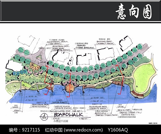 南京某别墅木栈道平面图