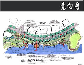 南京某别墅木栈道平面图