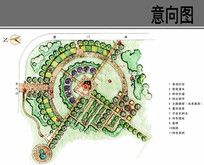 主题雕塑节点平面图