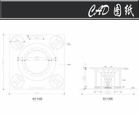 奔驰汽车展厅平立面图