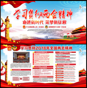 2019两会精神板报宣传