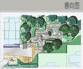 景观置石平面图