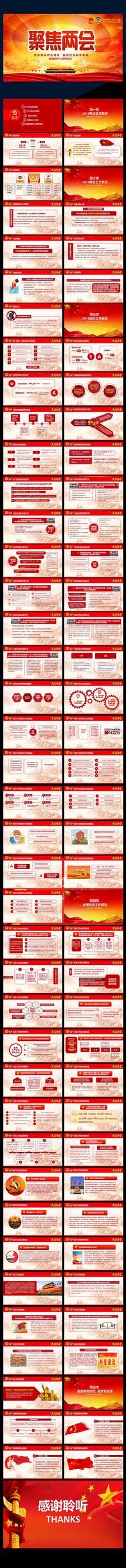 聚焦2018两会PPT