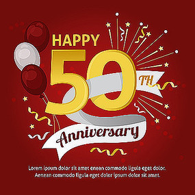 50周年字体素材