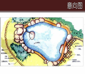 温泉会所及别墅鸟瞰图 带温泉泡池的别墅设计 温泉景观设计平面图