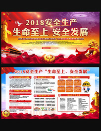 2018安全生产月展板
