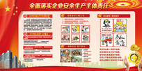 高端红色安全生产月展板设计