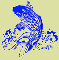鲤鱼纹身图案