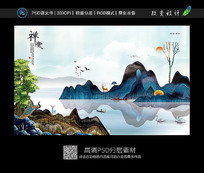 写意画电视背景墙