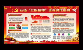 弘扬红船精神宣传栏板报