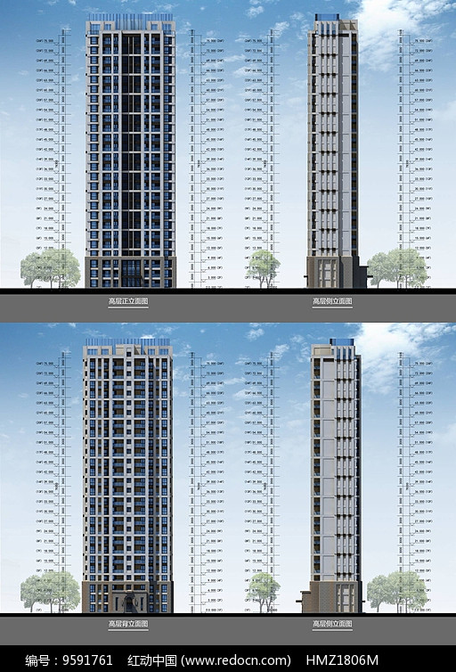 高层建筑立面详图