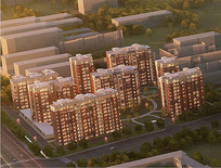 公寓住宅建筑模型图