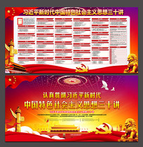 学习新时代思想三十讲内容展板 下载(编号:976