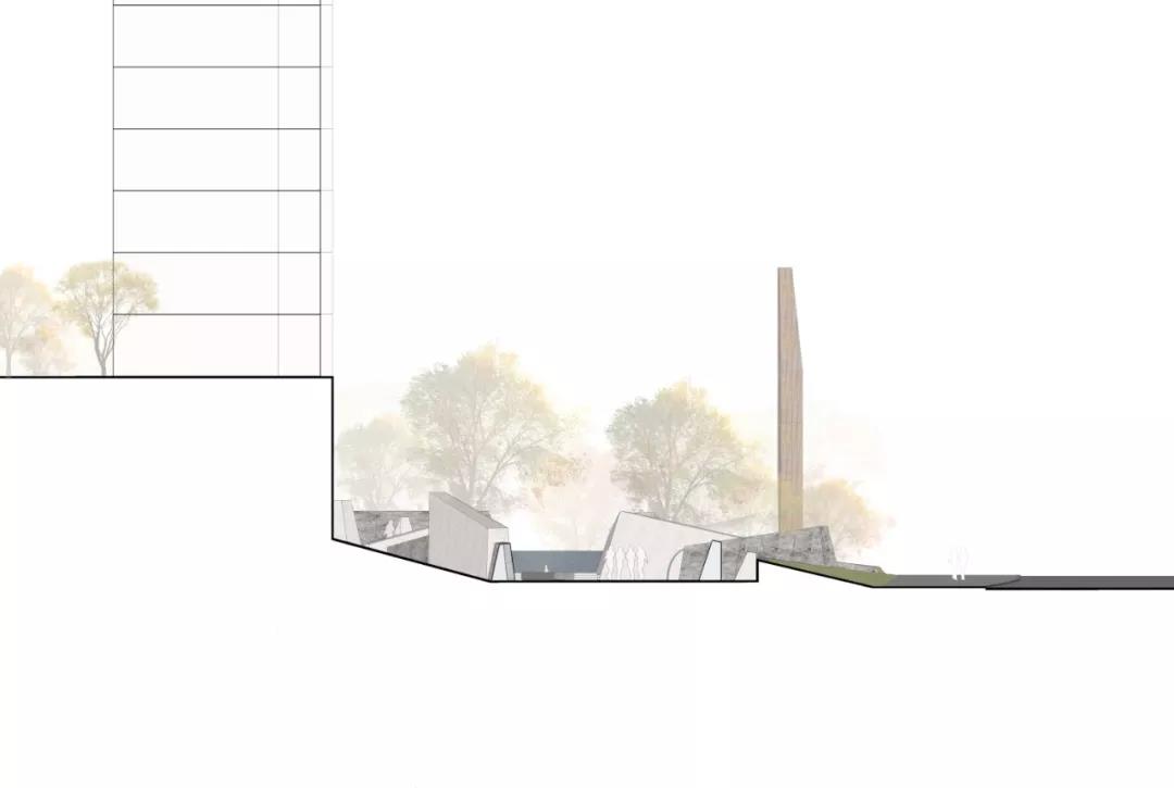 场地剖面图 site profile