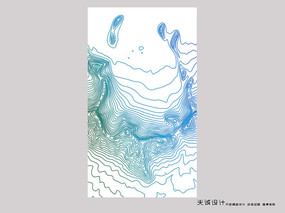 创意线条抽象画