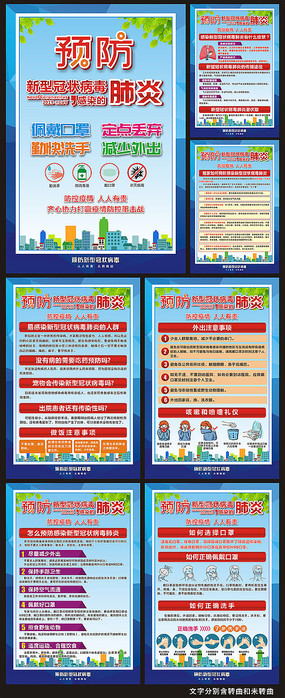 新型冠状病毒防御知识展板_红动网