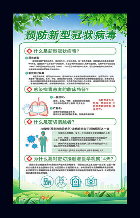 预防新型冠状病毒海报_红动网