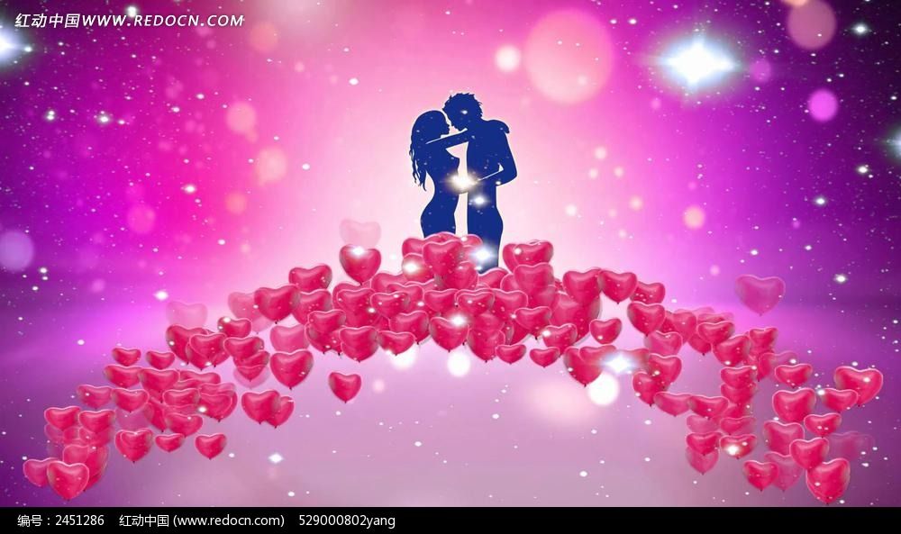 浪漫鹊桥七夕婚庆视频素材