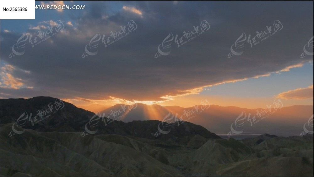 云海体积光视频设计模板下载(编号:2565386)