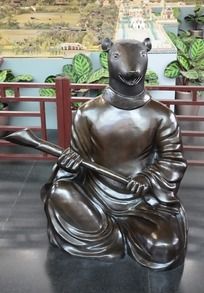 12生肖鼠人身兽首雕像