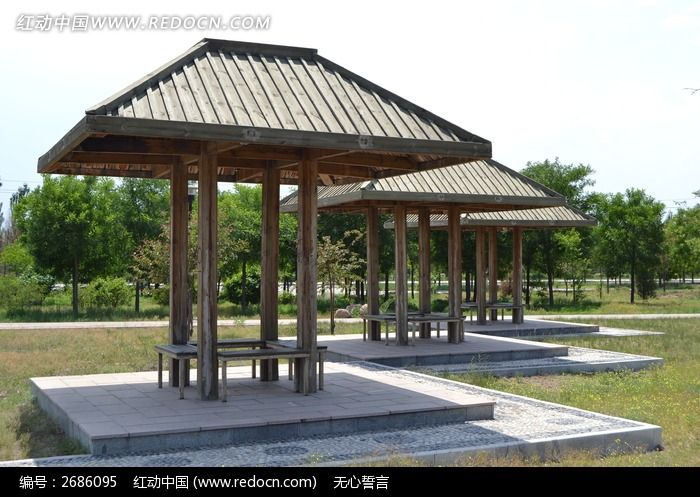古建筑的亭子