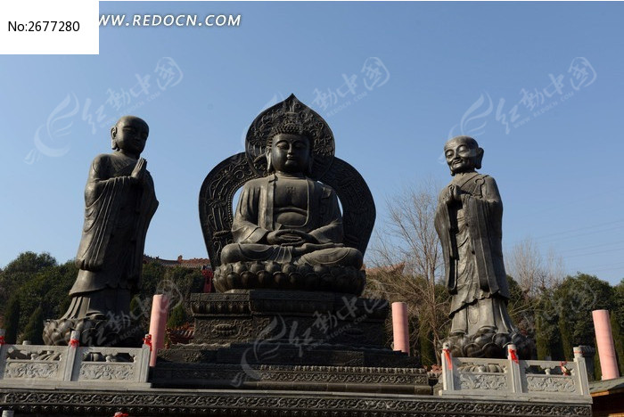 焦作圆融寺铜铸大佛像图片