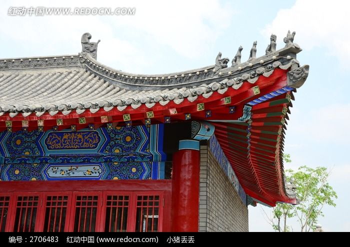 原创摄影图 建筑摄影 教堂寺庙 精美的飞檐