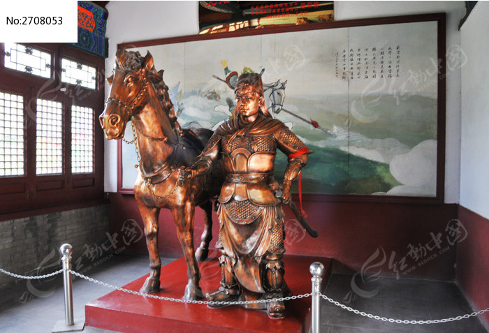 赵云铜塑像