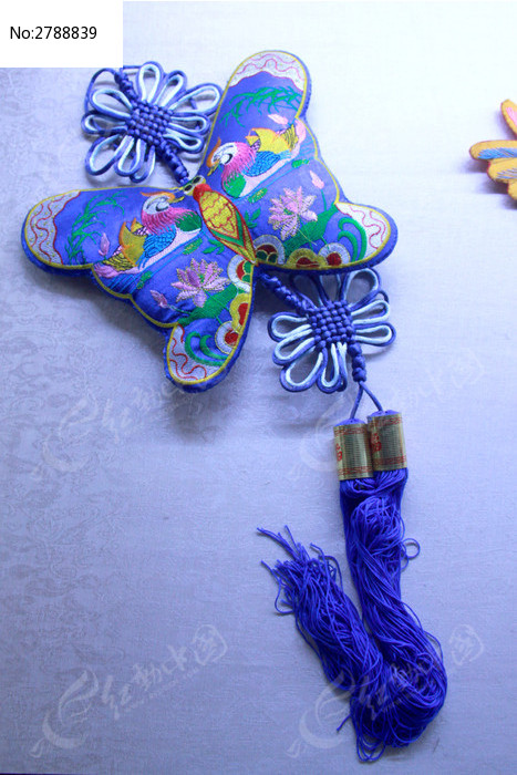 蝴蝶形状的中国香包