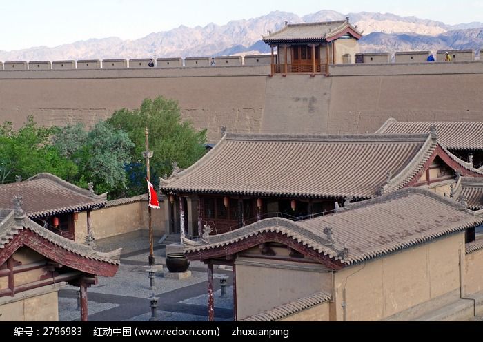 甘肃嘉峪关古城图片_建筑摄影图片