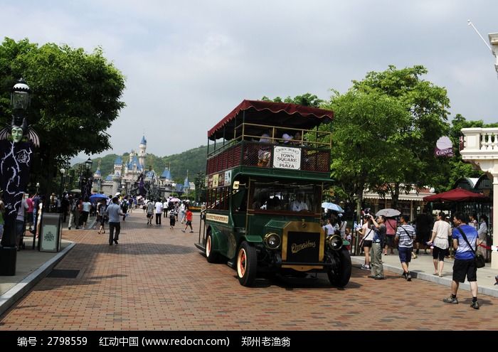 香港迪士尼的观光车