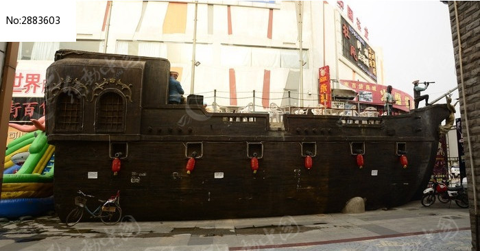 海盗船模型完整侧面图片